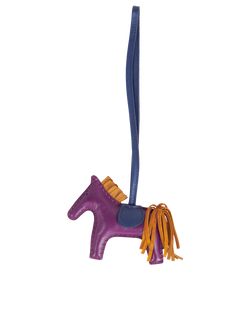 Hermes Rodeo Pegase PM Charm, Leather, Purple, ZAM, MIF, 3*